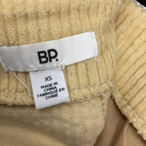BP Nordstrom yellow corduroy mini skirt w/ pockets and front slit high waist XS - Picture 7 of 12